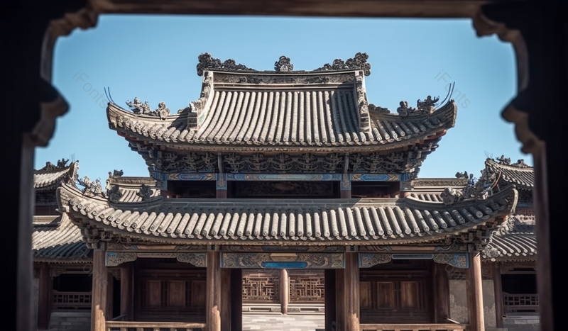 旅游景点乔家大院房屋建筑背景,高清,摄影图,摄影图片,图片大全,摄影图免费下载
